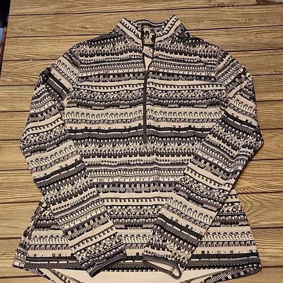 LM Womens Nike Pro Dri-Fit LS Shirt 1/4 Zip Large - Picture 1 of 4